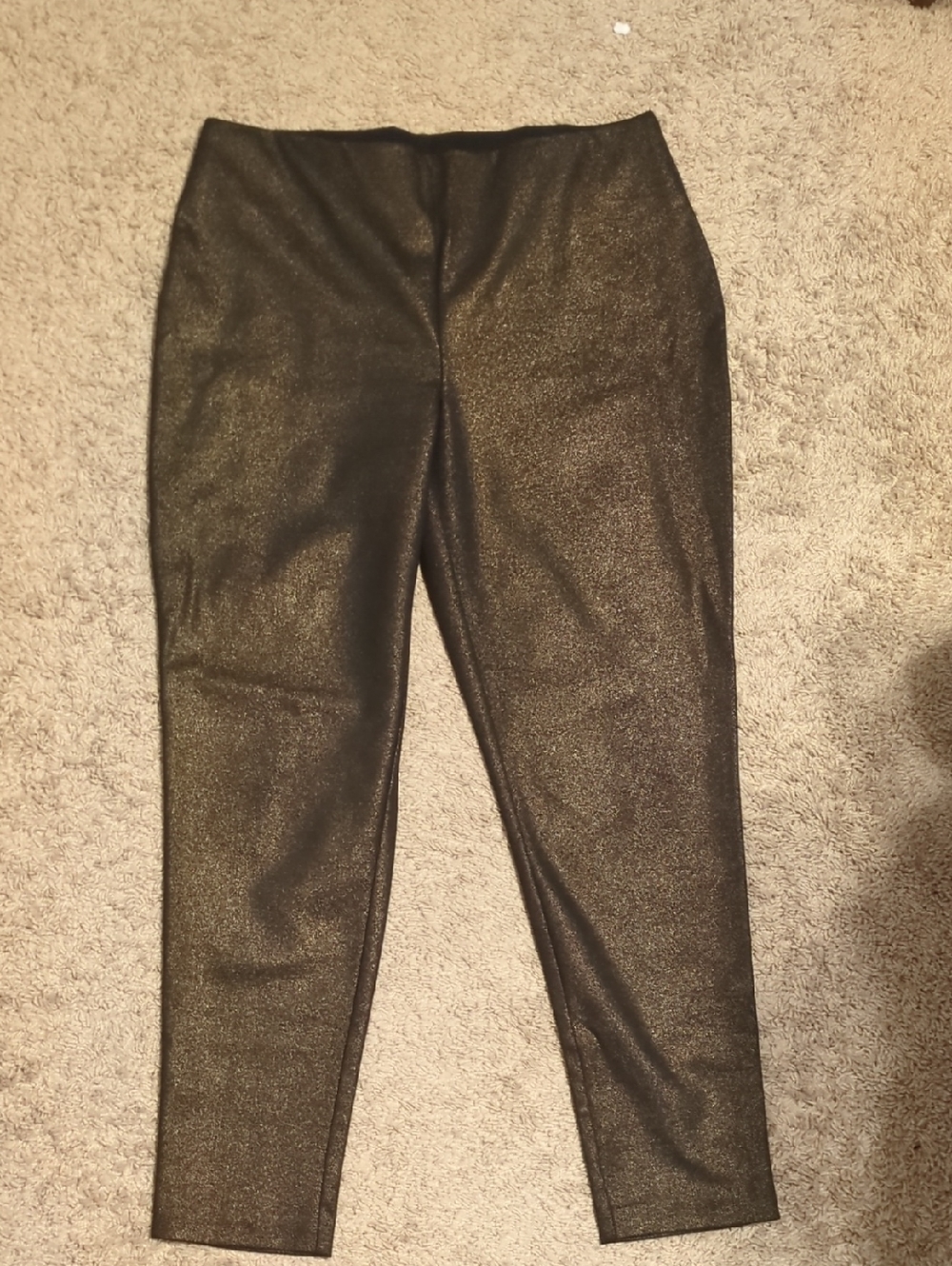 Versona Women's Shimmery Black Pull-On Pants